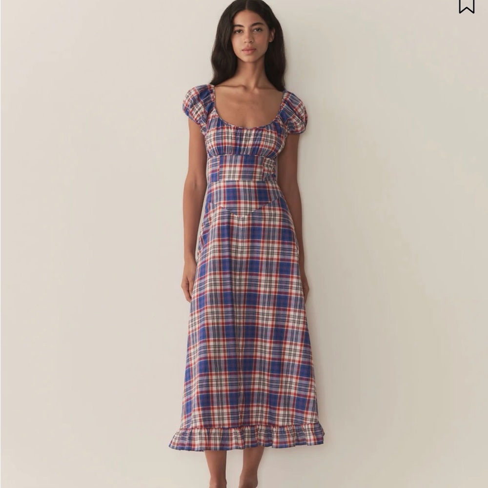 SOLD Doen Ramona Plaid Maxi Dress. Worn once!